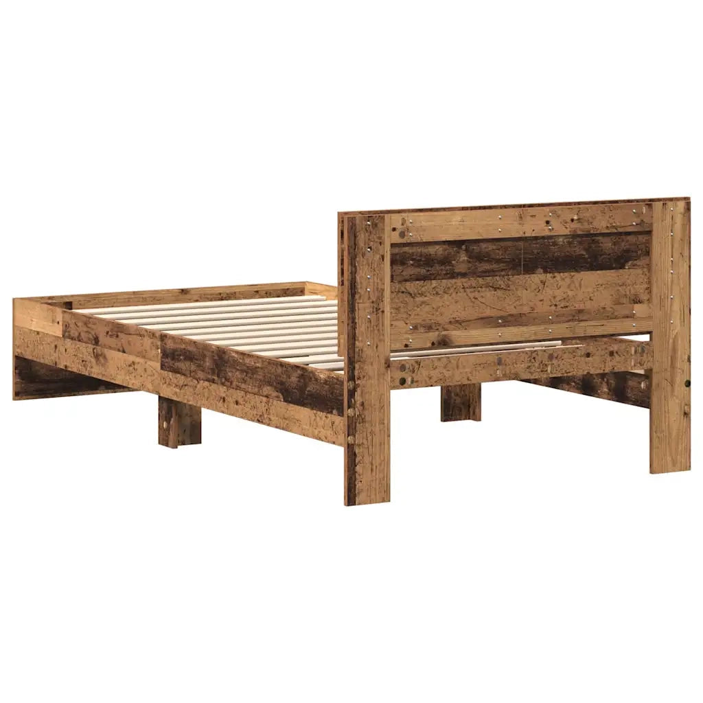 Struttura del letto-Giroletto Legno vecchio 203 x 104 x 70 cm