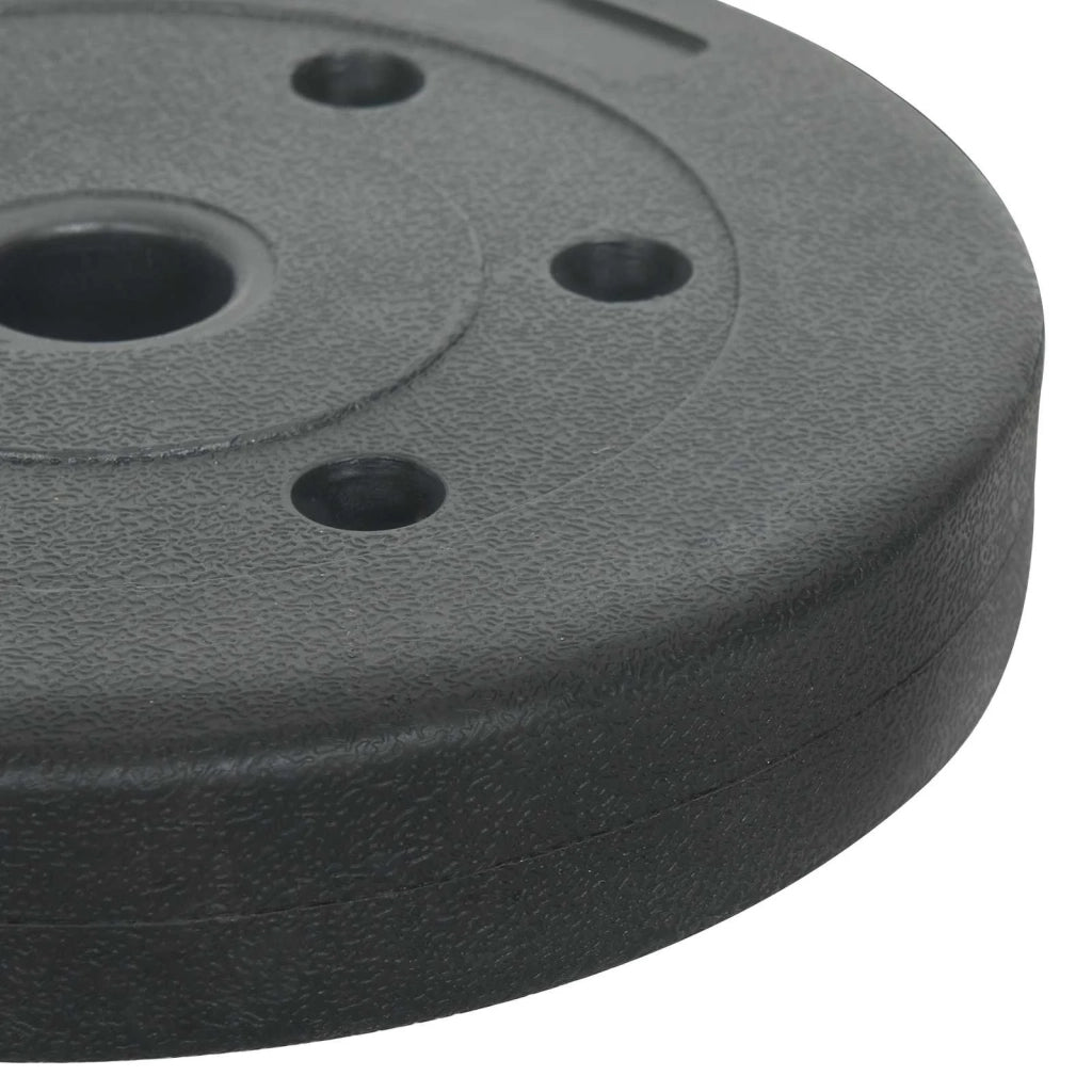Piastre di Peso 4 pcs 10 kg Nero Cemento e sabbia di ferro 42023471