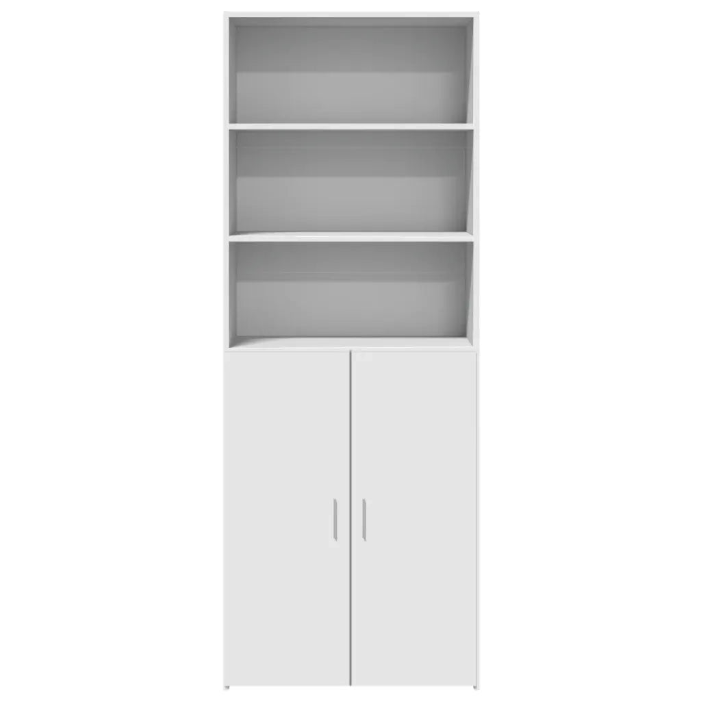 Credenza Bianca 70x42,5x185 cm in Legno Multistrato 3281371