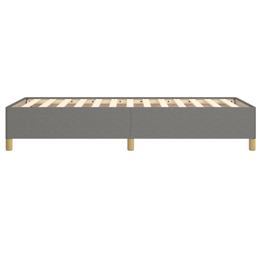 Letto singolo | Letto per adulti | Giroletto senza Materasso Grigio Scuro 100x200 cm Tessuto