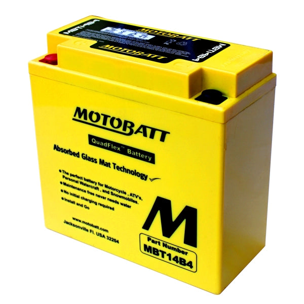BATTERIA MOTOBATT AGM MBT14B4 12V 13Ah BQ017