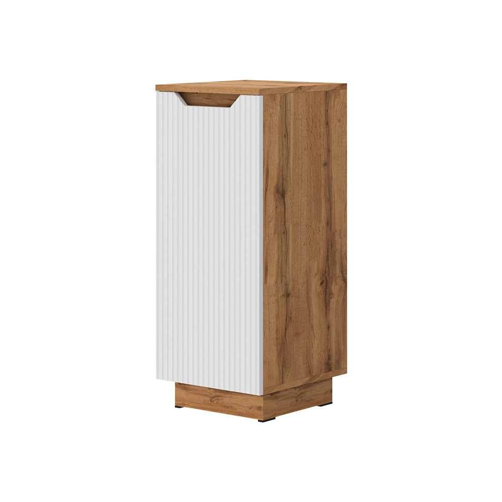 Vicco mobiletto bagno Rovere/bianco a strisce 33.4 x 81.9 cm