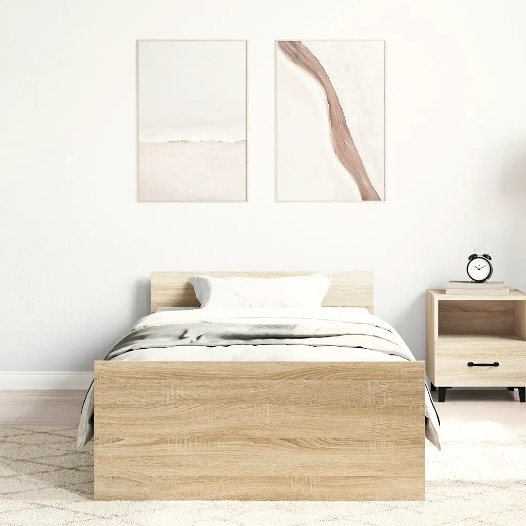 Giroletto senza Materasso Rovere Sonoma 100x200cm in Truciolato 835934