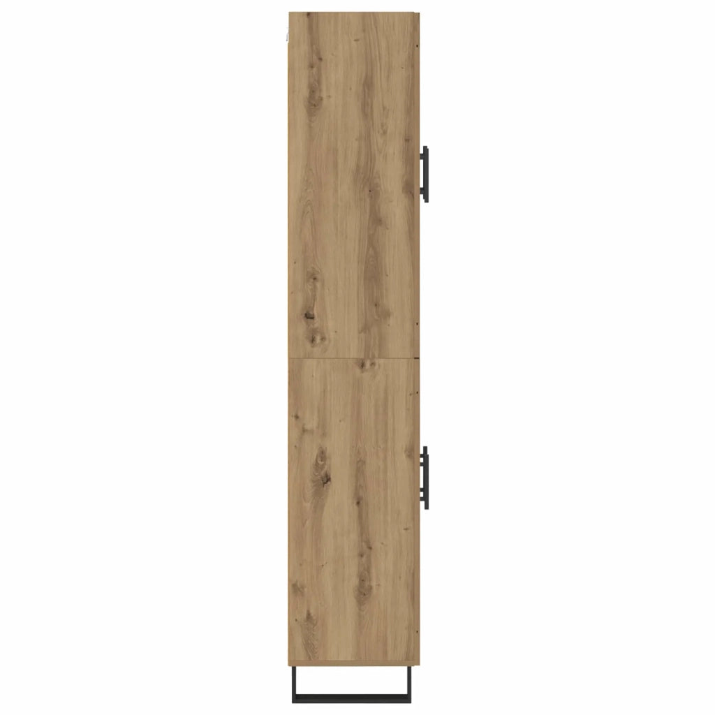Credenza 2 pcs Rovere artigianale Legno multistrato 3415870
