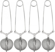 Set di infusione per tè in acciaio inossidabile 304 - 4pz - Infusore per tè - Infusore in forma di pallina - 4.5cm - Set di regalo