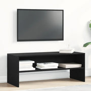 Mobile Porta TV Rovere Nero 100x40x40 cm in Legno Multistrato