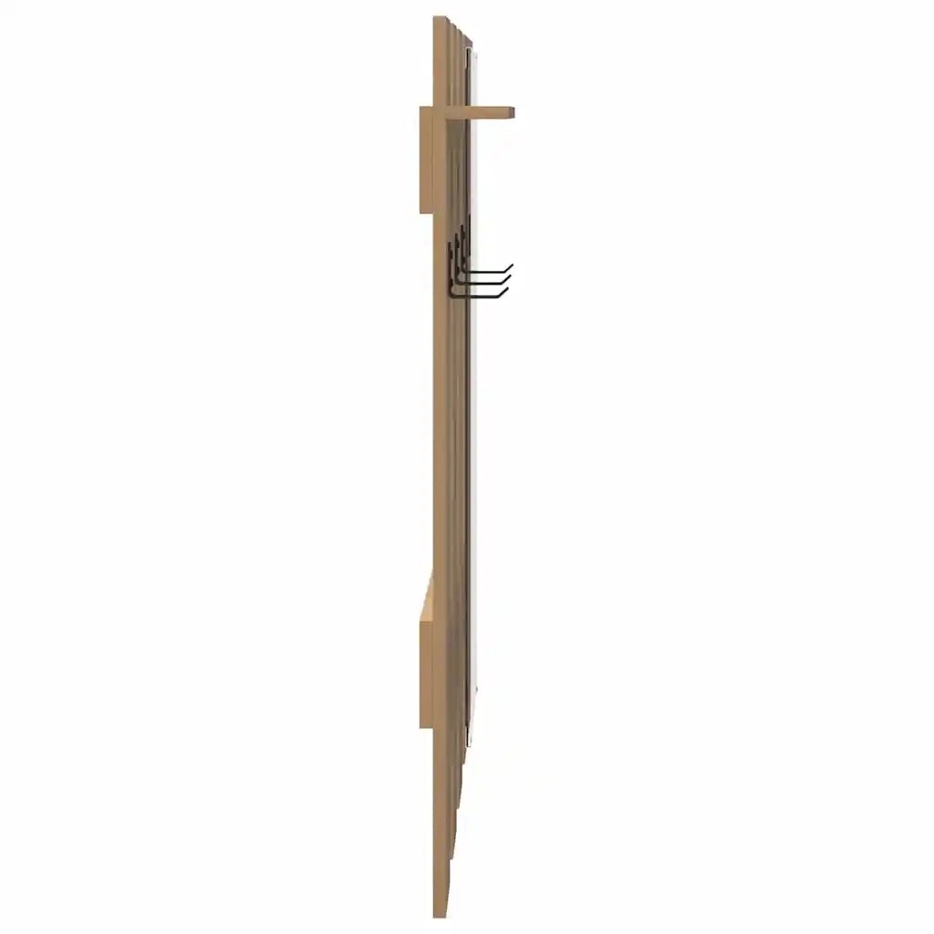 Appendiabiti a muro Rovere artigianale 100 x 10 x 100 cm 874514