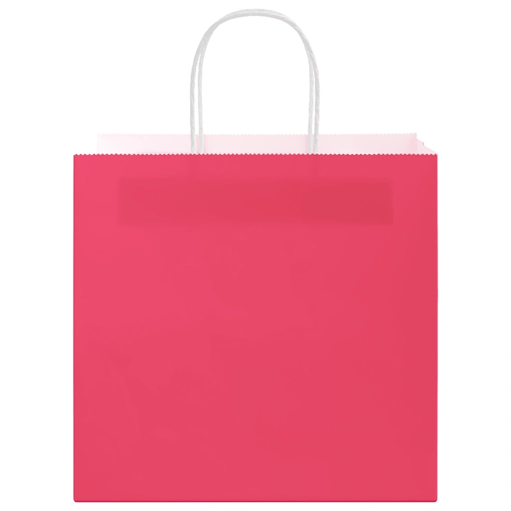 Sacchetti di Carta 250 pz con Manici Rosa 54x15x49 cm