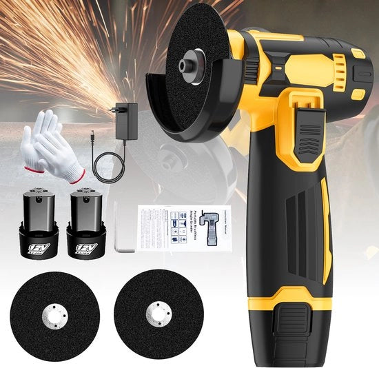 Mini serra elettrica a manubrio - 3 velocità - Smerigliatura radiale - Pomo di presa assorbente shock - 100V