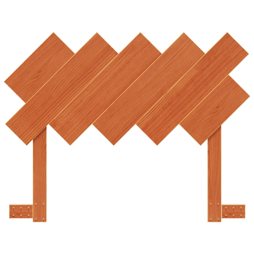 Testiera Marrone Cera 100 cm in Legno Massello di Pino 844381