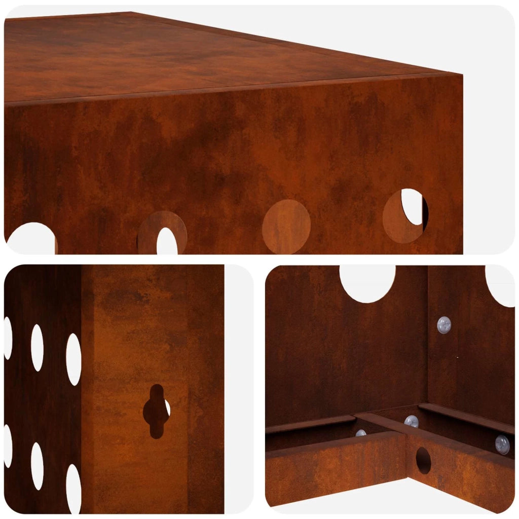 Copertura per condizionatore d'aria Ruggine 110 x 50 x 80 cm 8014142