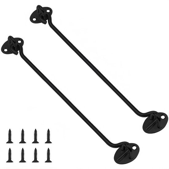 Fermo all'urto 35,5 cm - 2 pezzi - Acciaio inossidabile - Blocco porta - Sicurezza per bambini/animali domestici - Installazione facile