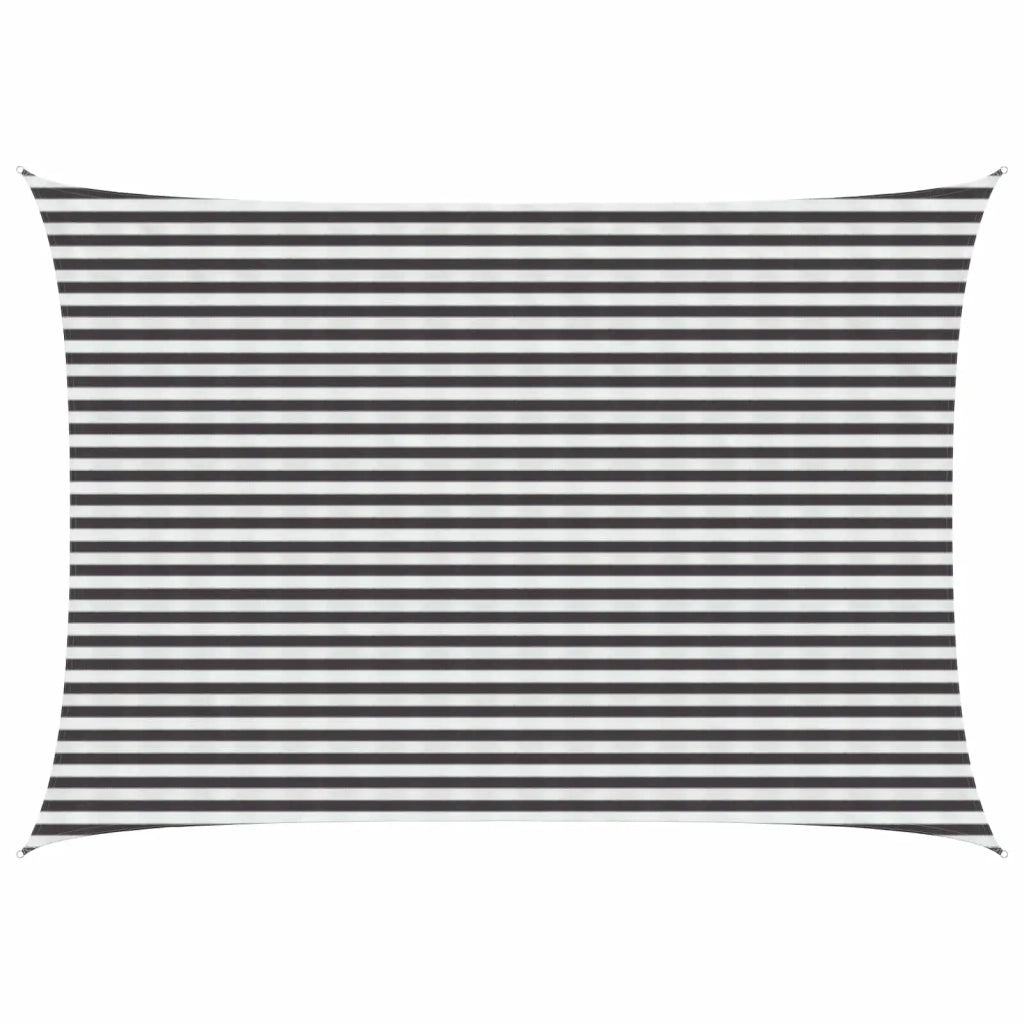 Vela Parasole | Telo Ombra | Vela da ombra Antracite e Bianco 3,5 x 4,5 m HDPE