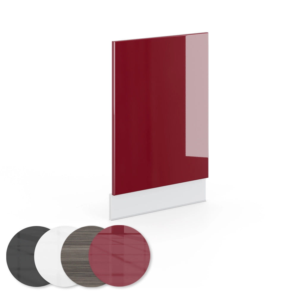 Vicco Pannello frontale Rosso bordeaux lucido 45 cm senza piano di lavoro