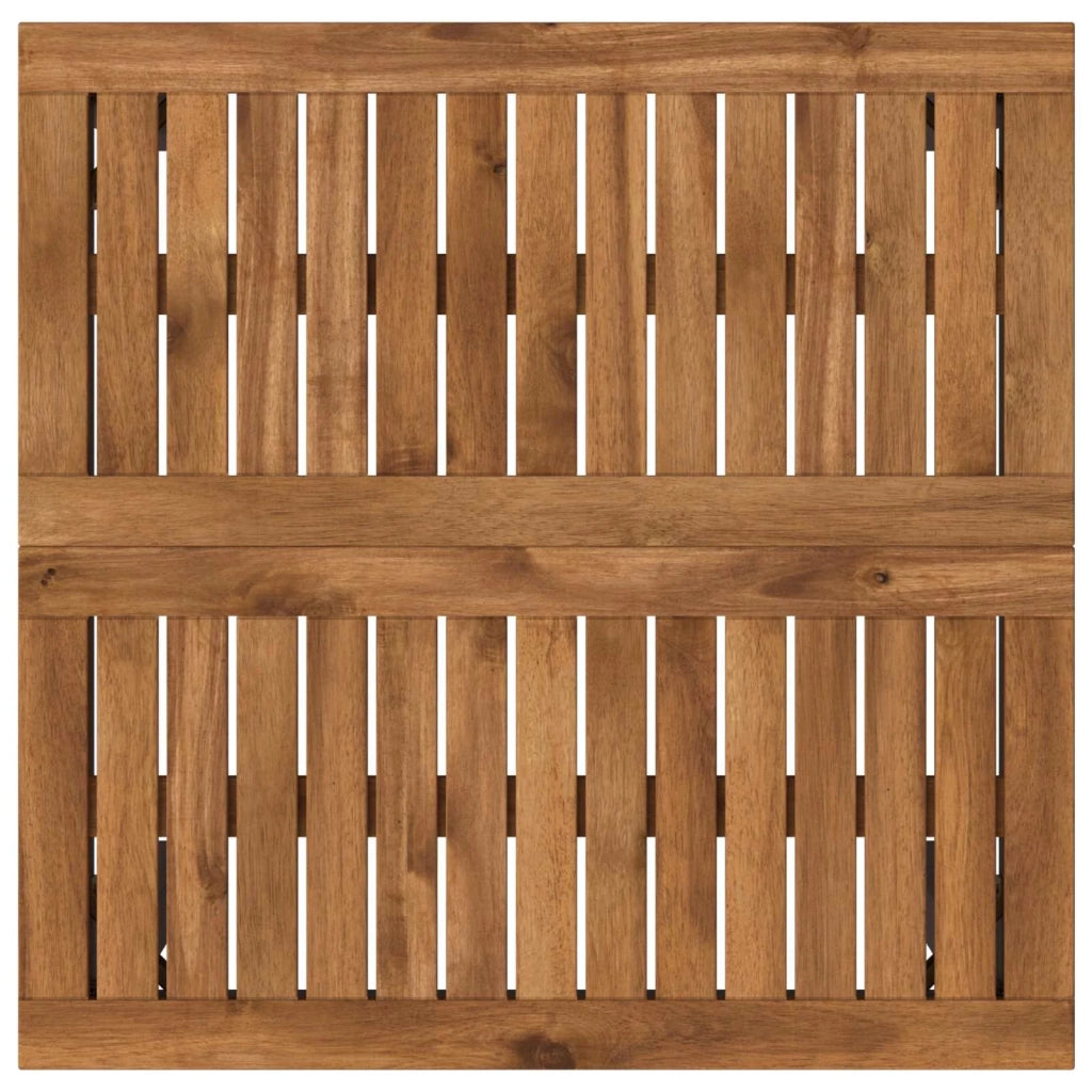 Tavolo Bar da Giardino Naturale e Nero 60 x 60,5 x 105 cm 901331