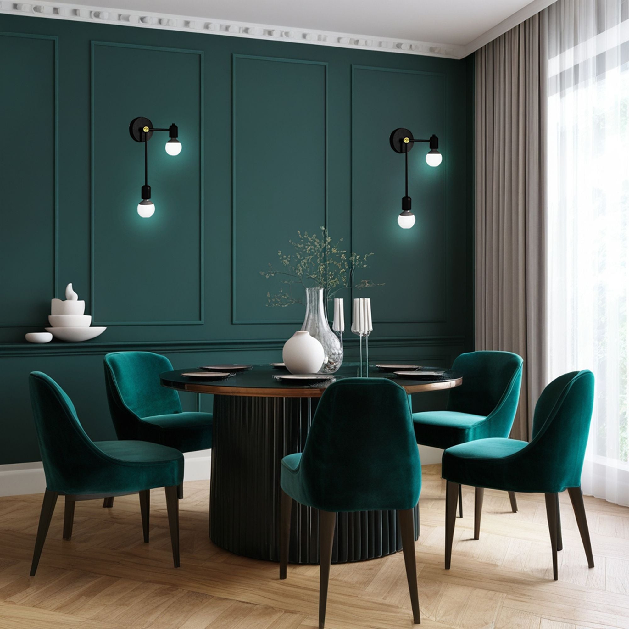 Lampada Da Parete APP1707-2W Black