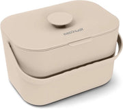 Compostatore biologico 5 litri - compostatore per rifiuti biologici quotidiani - resistente alla lavastoviglie - impermeabile ai vapori - con setaccio e maniglia ergonomico - compatta.