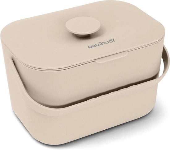 Compostatore biologico 5 litri - compostatore per rifiuti biologici quotidiani - resistente alla lavastoviglie - impermeabile ai vapori - con setaccio e maniglia ergonomico - compatta.