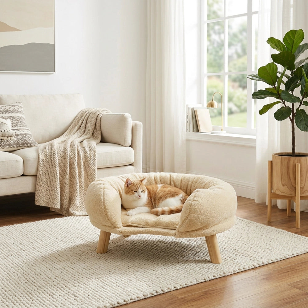 Divano per gatti ¨C Minimal ¨C Beige in tessuto