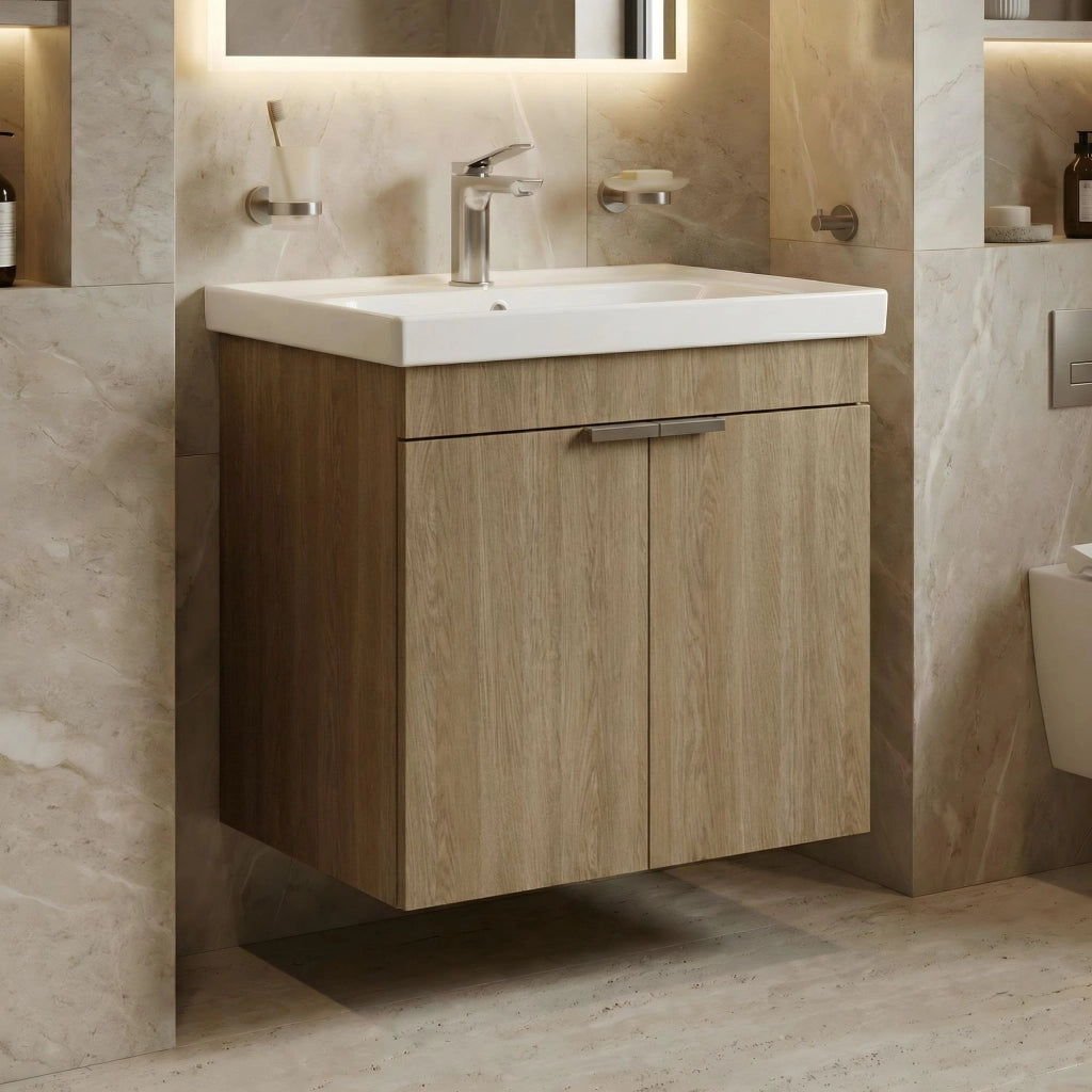 Mobile lavabo "Desna 60" - 60 x 45 x 58 cm - Rovere Sonomo