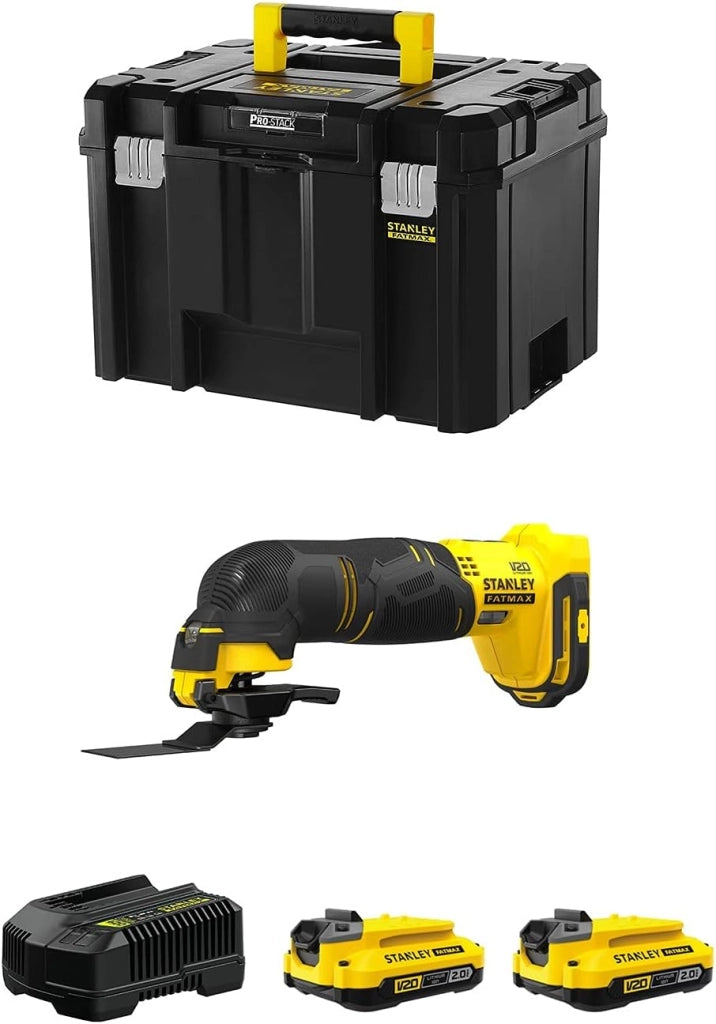 Utensile Multifunzione STANLEY FatMax SFMCE500D2T (2 Batterie 2,0 Ah + Caricabatteria + TSTAK VI)