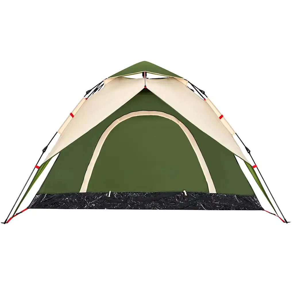 Tenda a Cupola da Campeggio 5 Persone-Tenda per Escursionismo Verde a Rilascio Rapido 689226