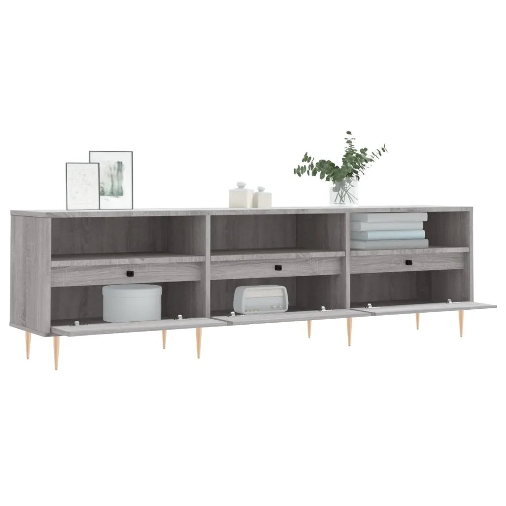 Mobile Porta TV Grigio Sonoma 150x30x44,5 cm Legno Multistrato 831274