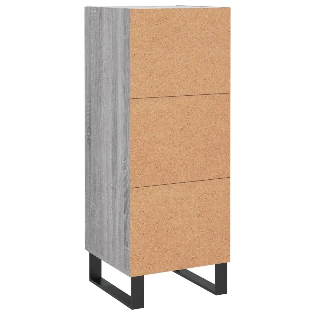 Credenza | Madia | Buffet da pranzo | Armadio da pranzo Grigio Sonoma 34,5x34x90 cm in Legno Multistrato