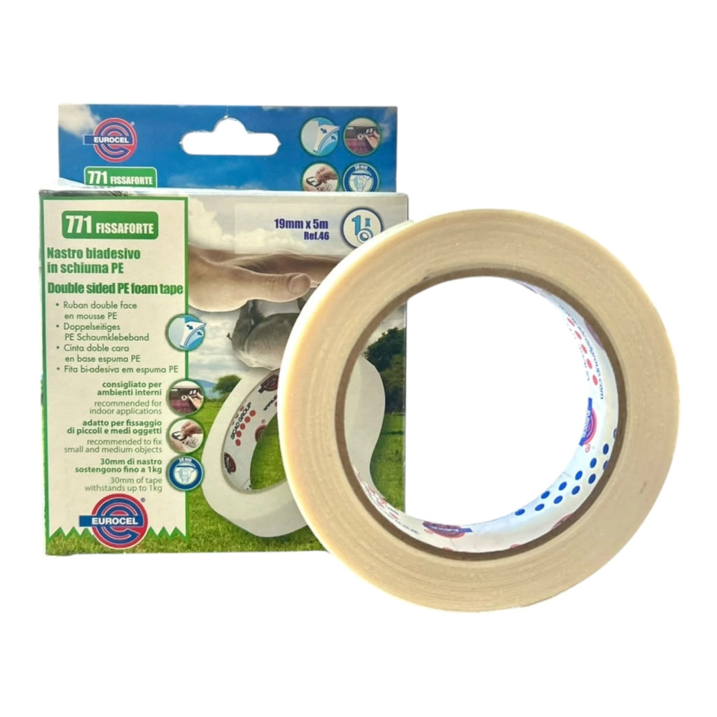 NASTRO BIADESIVO mm19x5mt FISS