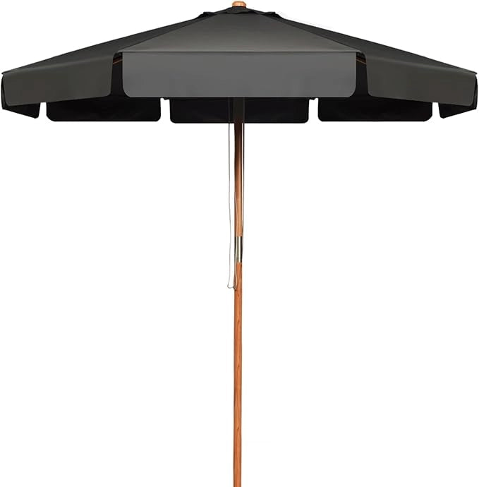 Ombrellone da Giardino, Ombrellone da Esterno con Pulsante Manuale e Inclinazione Regolabile, Protezione UV, Diametro 3M, Ideale per Piscina, Balcone, Giardino