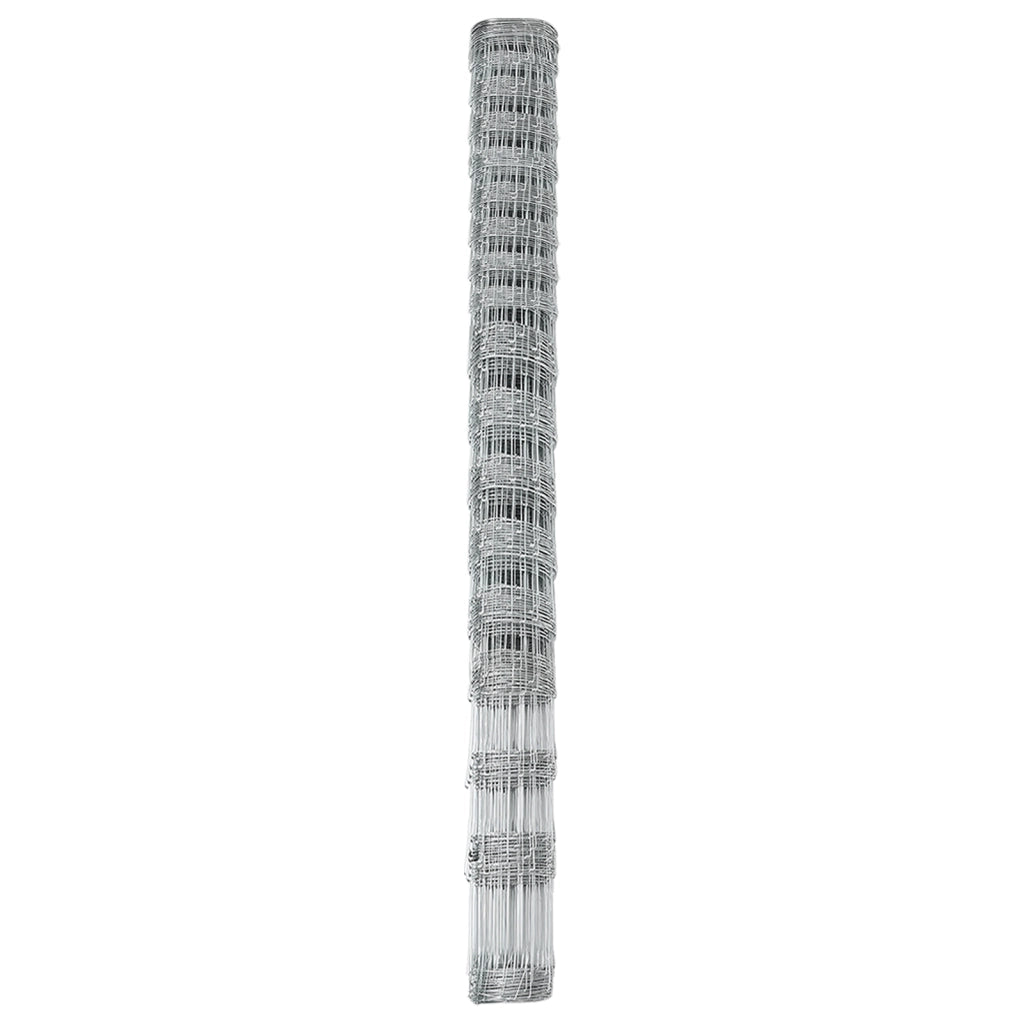 Recinzione per Campi 1.5x25 m in Acciaio Galvanizzato