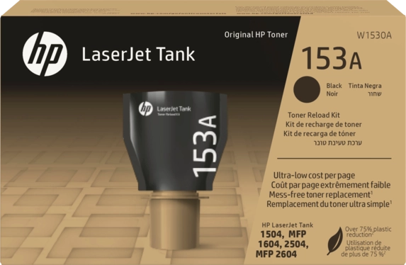 HP Kit di ricarica del toner nero originale LaserJet Tank 153A