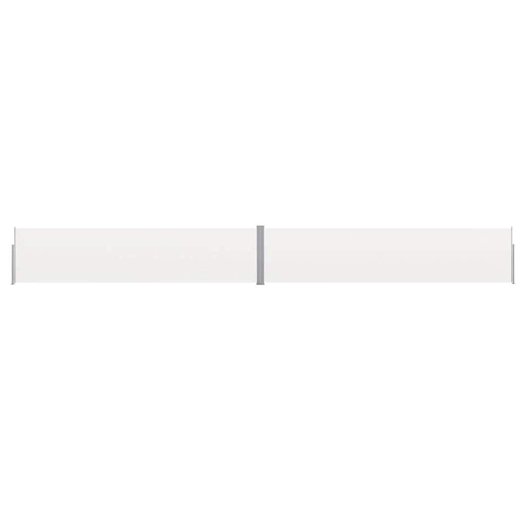 Tenda da sole laterale retrattile/schermo privacy per patio giardino terrazza balcone 170 x 1200 cm crema 02_0007306