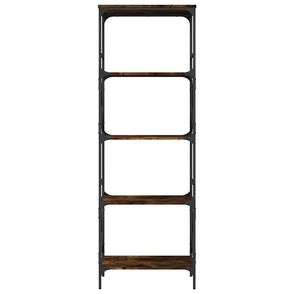 Libreria Rovere Fumo 5 Ripiani 59x35x171 cm Legno Multistrato 837624