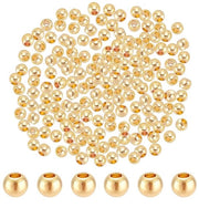 300 pezzi di spacer kralen rotondi in acciaio - 3 mm - DIY per gioielli - Adatti per collane e bracciali