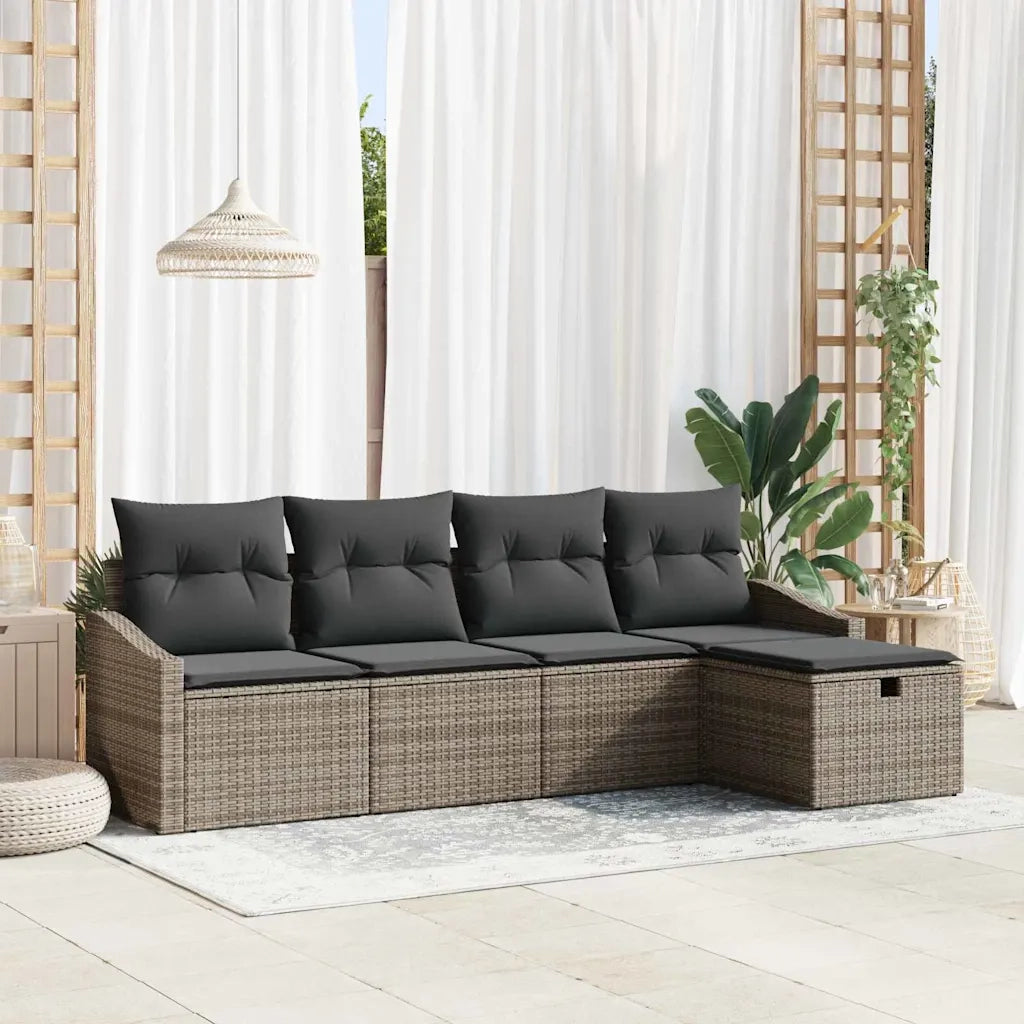 Set di divani con cuscino 6 pcs polyrattan