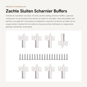Pompa di smorzamento per porte - 10 pezzi - Reduzioni rumore - Silenziose - Facile da installare - Ideale per cucine/bagni
