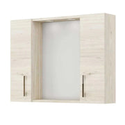 Specchiera Led 2 Ante Rovere Ghiaccio