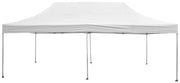 Gazebo da Giardino Pieghevole 3x6m in Alluminio e Tessuto Bianco