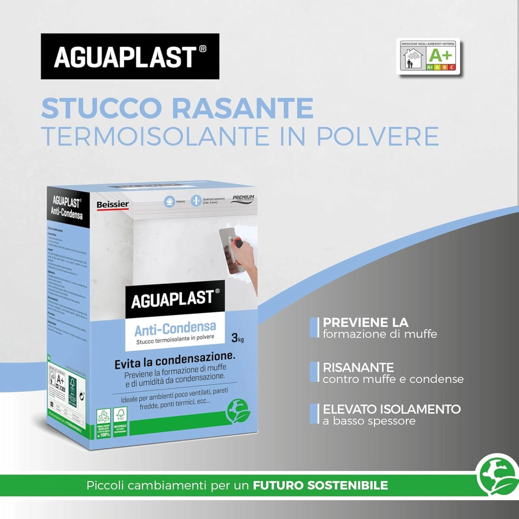Aguaplast anticondensa stucco termoisolante e anti-muffa 3 kg