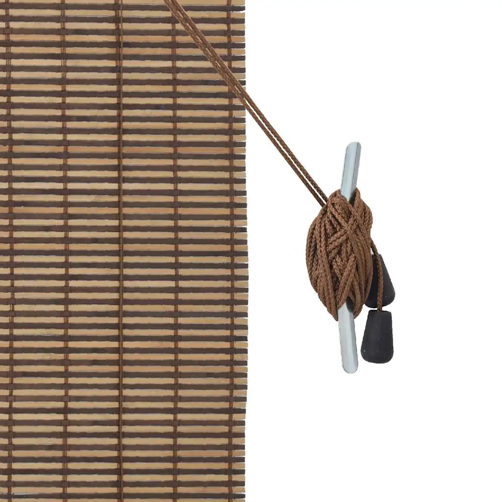 Tenda a rullo | Tenda avvolgibile con tende Marrone 80 x 160 cm Bamb¨´