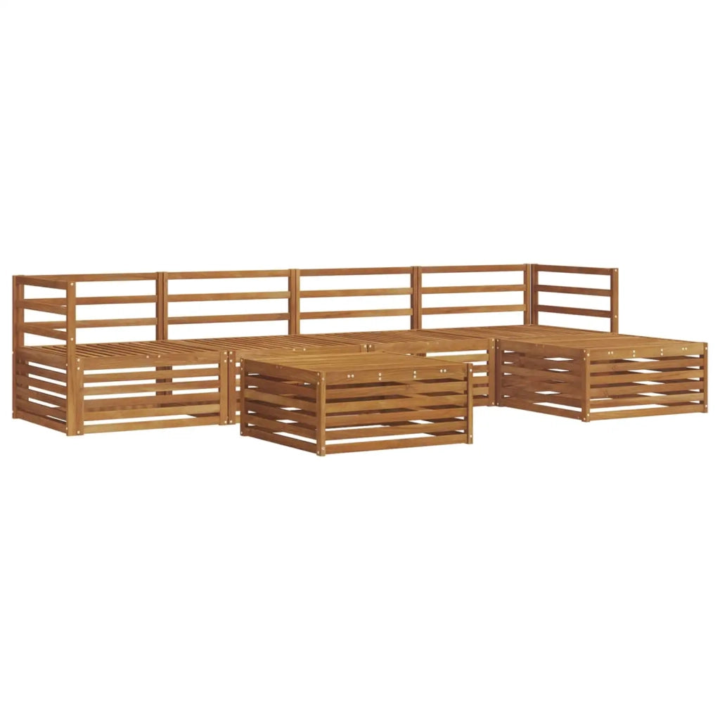 Set di divani da esterno 6 pcs Naturale