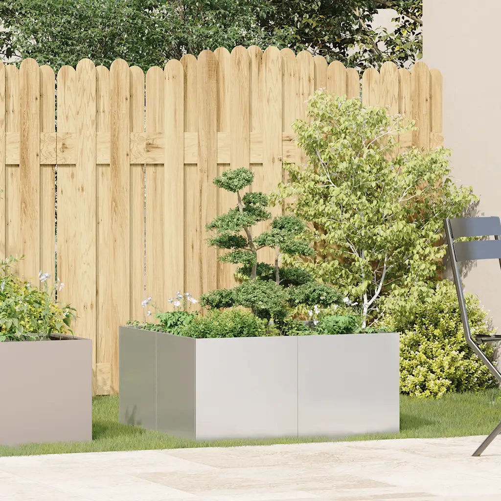 Fioriera | Cassetta per fiori | Vaso 80x80x40 cm in Acciaio Corten