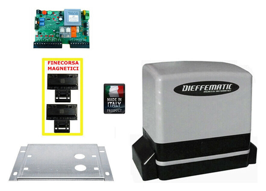 Motore Elettrico Scorrevole Apri Cancello 600Kg 230V 220V Attuatore Con Centrale