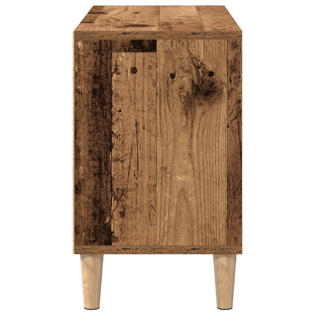 Mobile TV con gambe in legno antico 69.5x30x50 cm