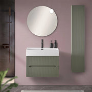 Mobile bagno sospeso cannettato 70 cm verde Bali