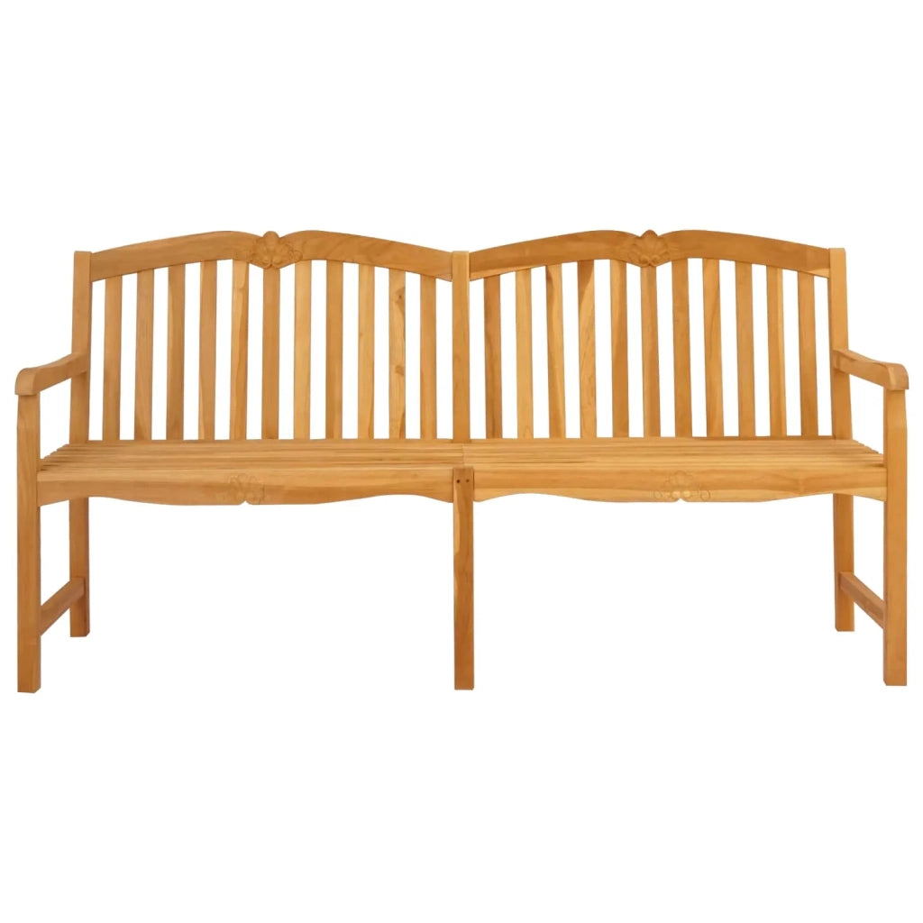 Panchina in legno intagliata a mano Naturale 180,5 x 60 x 96 cm