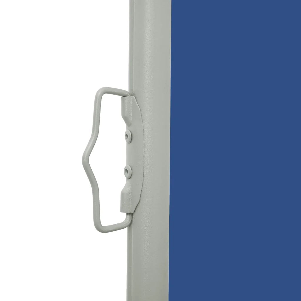 Tenda da sole laterale retrattile/schermo privacy per patio giardino terrazza balcone 120 x 500 cm blu 02_0007222