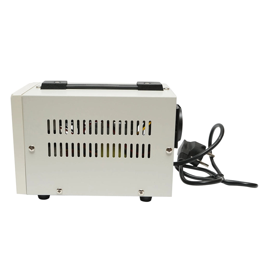 Stabilizzatore di tensione automatico 500VA con relè monofase, 2 prese schuko 230V, display LCD Breckner Germany