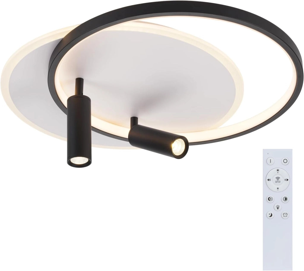 ZMH Faretto da soffitto LED 2 luci acrilico moderni dimmerabili per soggiorno